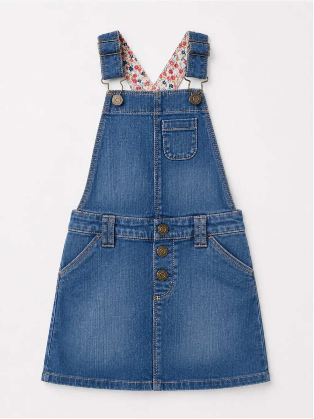 Carter’s Baby Girl Stone-Washed Denim Overall Jumper – Size 18M